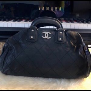 Chanel Caviar Leather Rize-On Boston Satchel